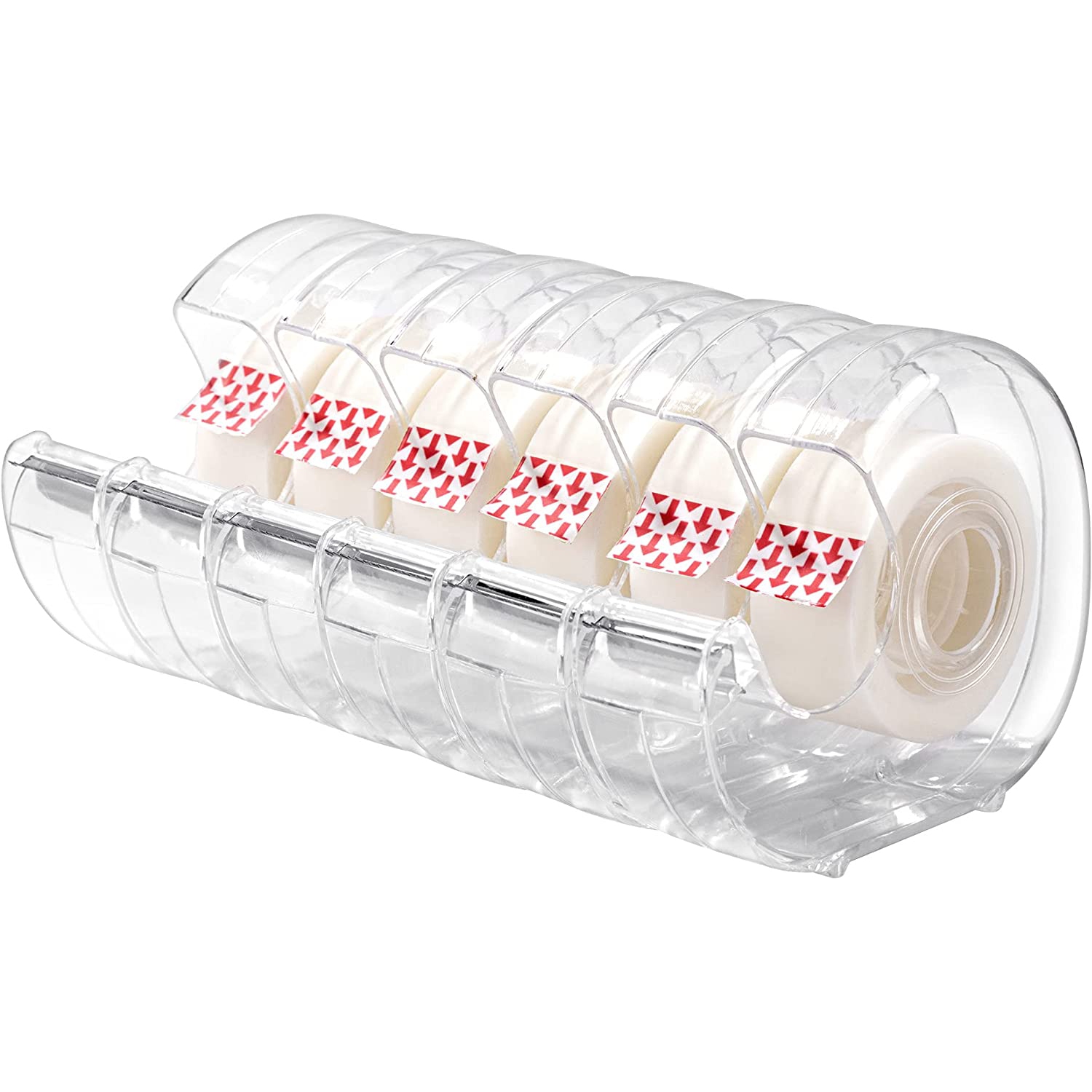 Ruban au fini mat avec distributeur, conçu pour le rejumelage, recharges de ruban, 3⁄4 po x 18 vg, paq./6