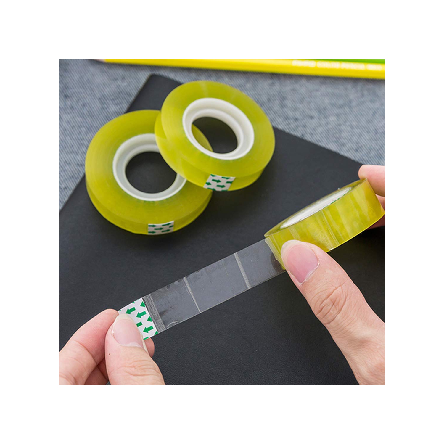 Ruban transparent, ruban transparent pour le bureau, l’école et la maison, 24 rouleaux 3/4 x 1000 po