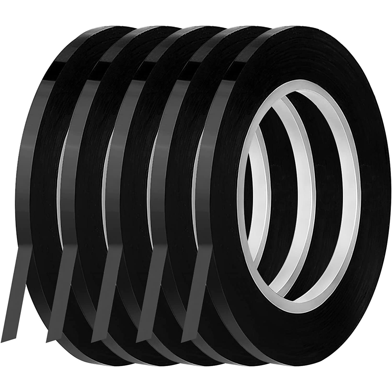 5 pièces de ruban adhésif noir pour tableau blanc autocollant pour tableau blanc Ruban adhésif pour bande graphique pour l’école de bureau 3 mm