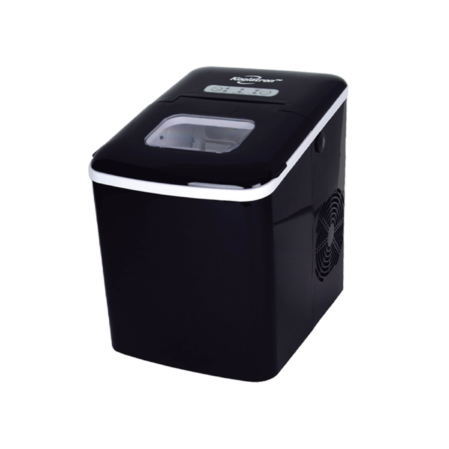 Koolatron Portable Automatic Ice Maker, 1.85L, Black, Sm or Lg Ice in 7 Min, Self-Cleaning