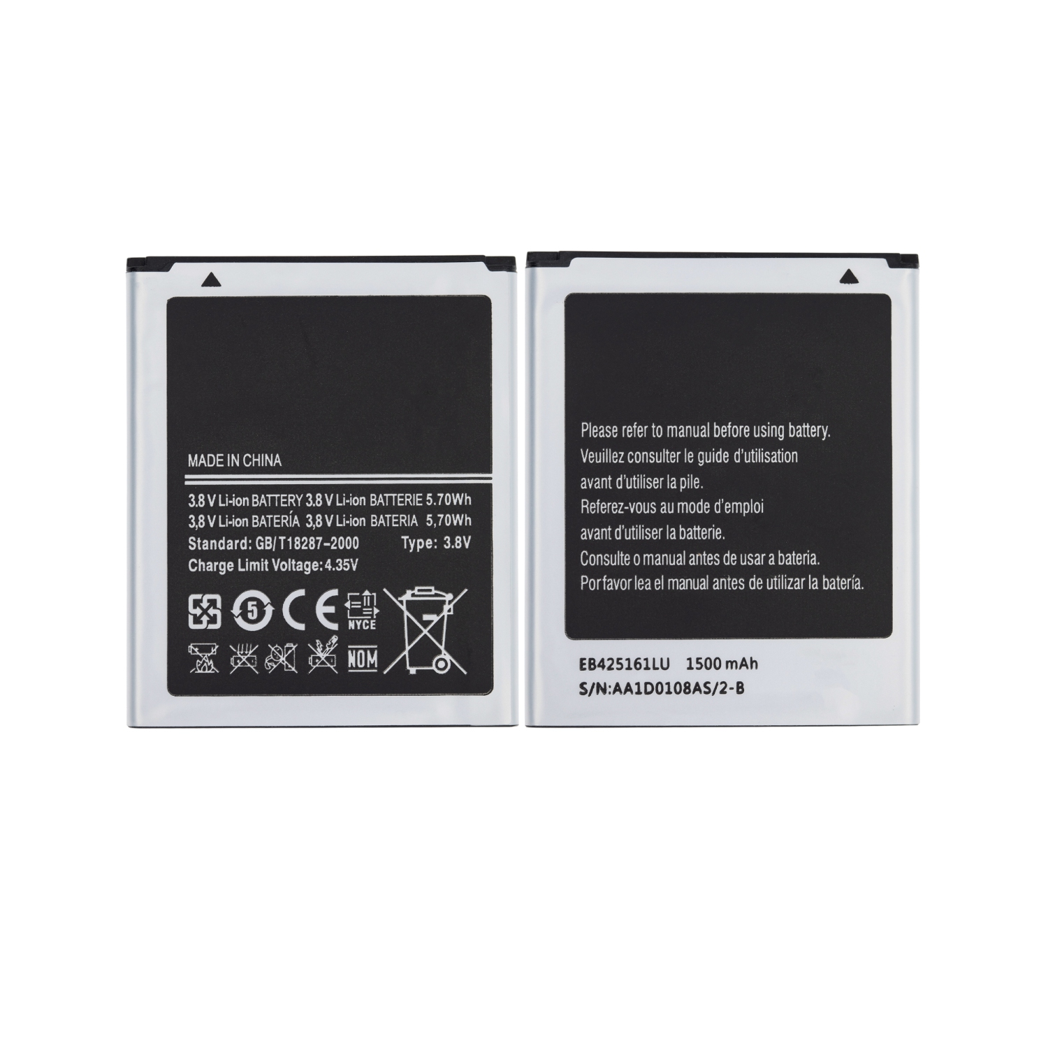 Replacement Replacement Battery Compatible For Samsung Galaxy S3 Mini / Ace 2