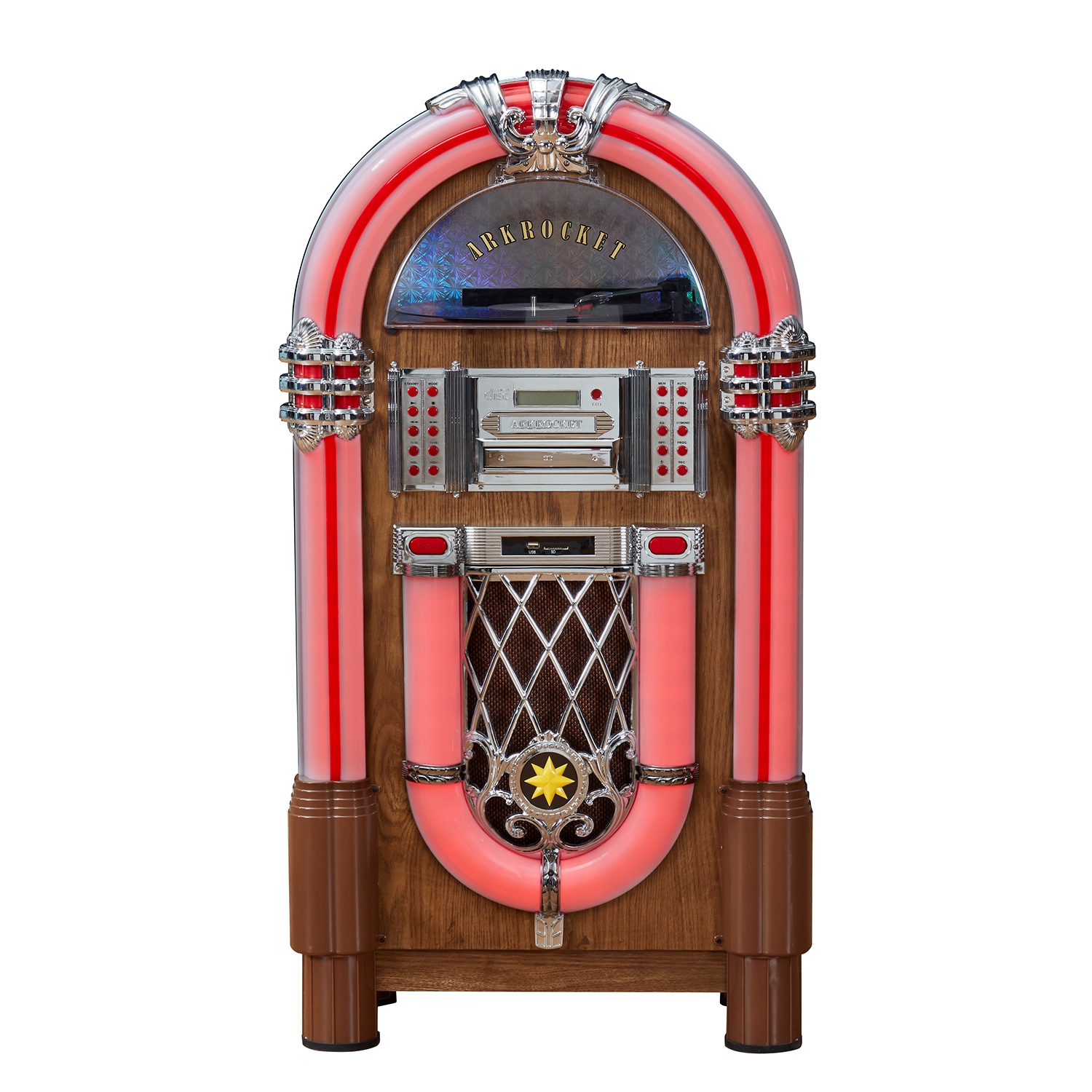 Arkrocket Taurus II Mid-Size Jukebox-OAK