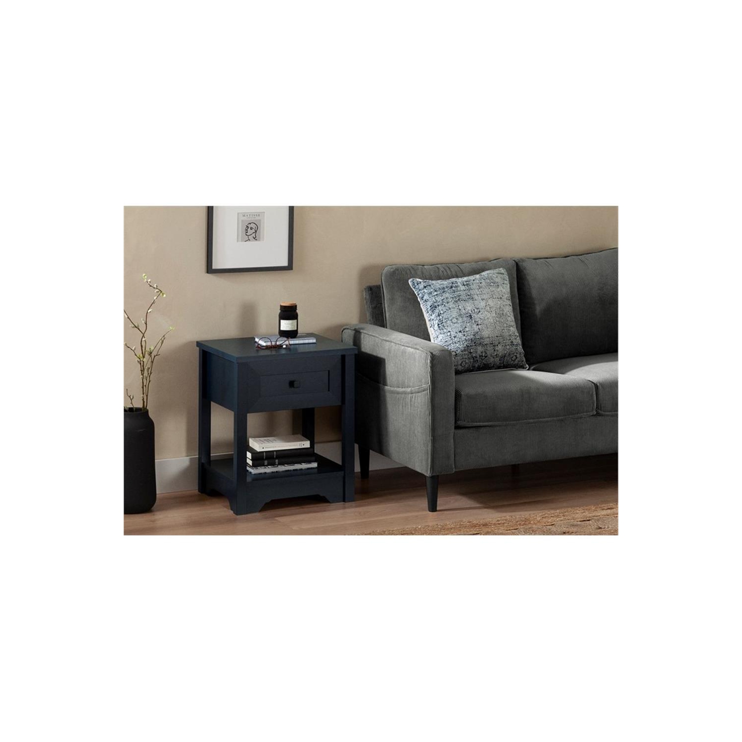 South Shore – Table de bout, bleu marine, Farnel