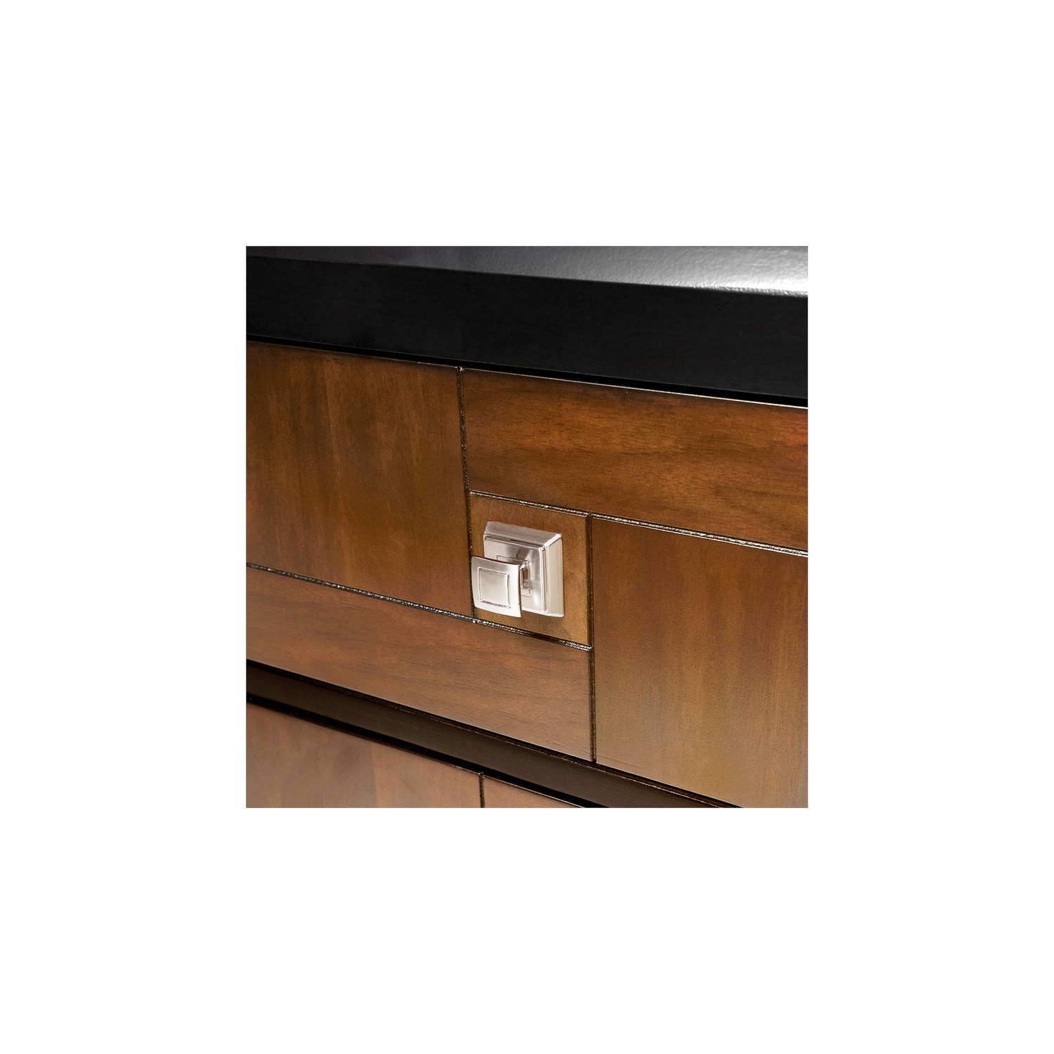 Furniture of America Delia Transitional Wood 2-Drawer Nightstand in Walnut