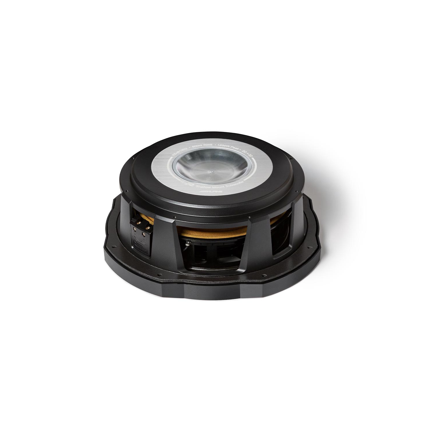 Alpine RS-W10D2 10″ Shallow Mount Subwoofer with Dual 2-ohm Voice Coils