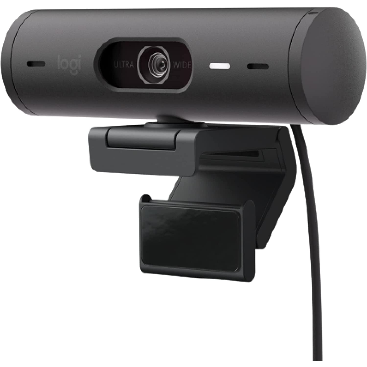 Logitech Brio 500 Full HD 1080p Webcam with Dual Noise Reduction Mic - Graphite - Open Box