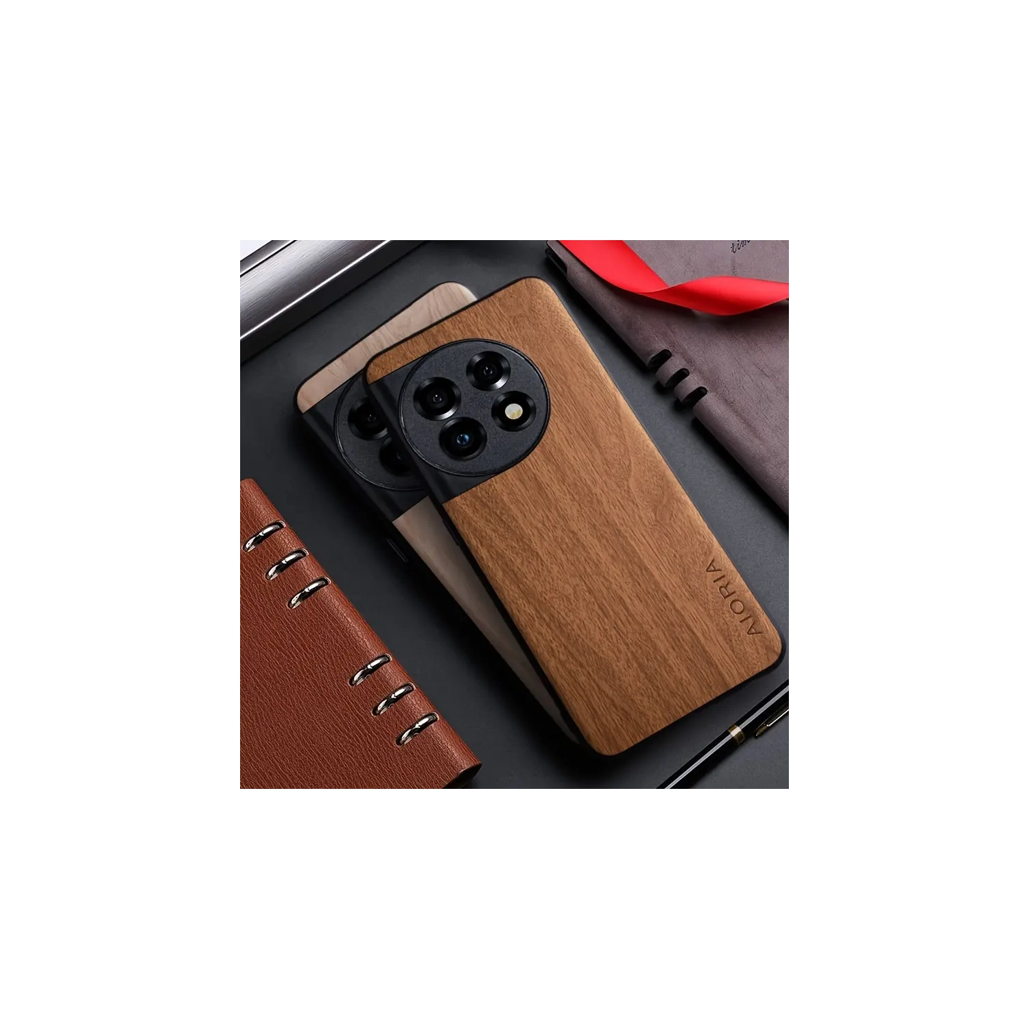 1pc New Phone Case For OnePlus 11 5G, PU Leather Phone Case Explosion-proof With Bamboo Wood Pattern, Luxury Elegant Case For Oneplus 11 5g