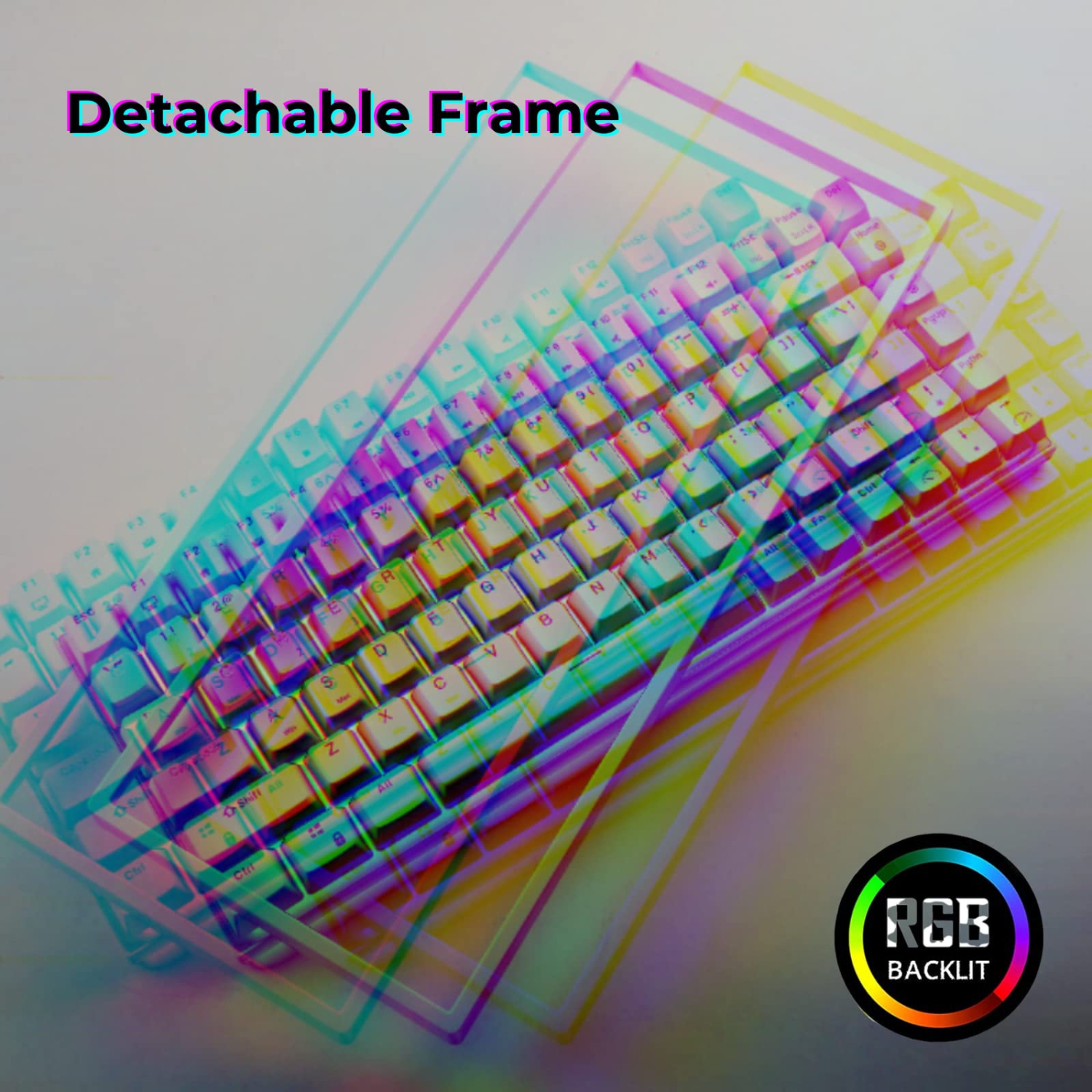 RK ROYAL KLUDGE RK84 Wired RGB 75% Hot Swappable Mechanical Keyboard, 84 Keys Tenkeyless TKL Gaming Keyboard w/Programmable Software and