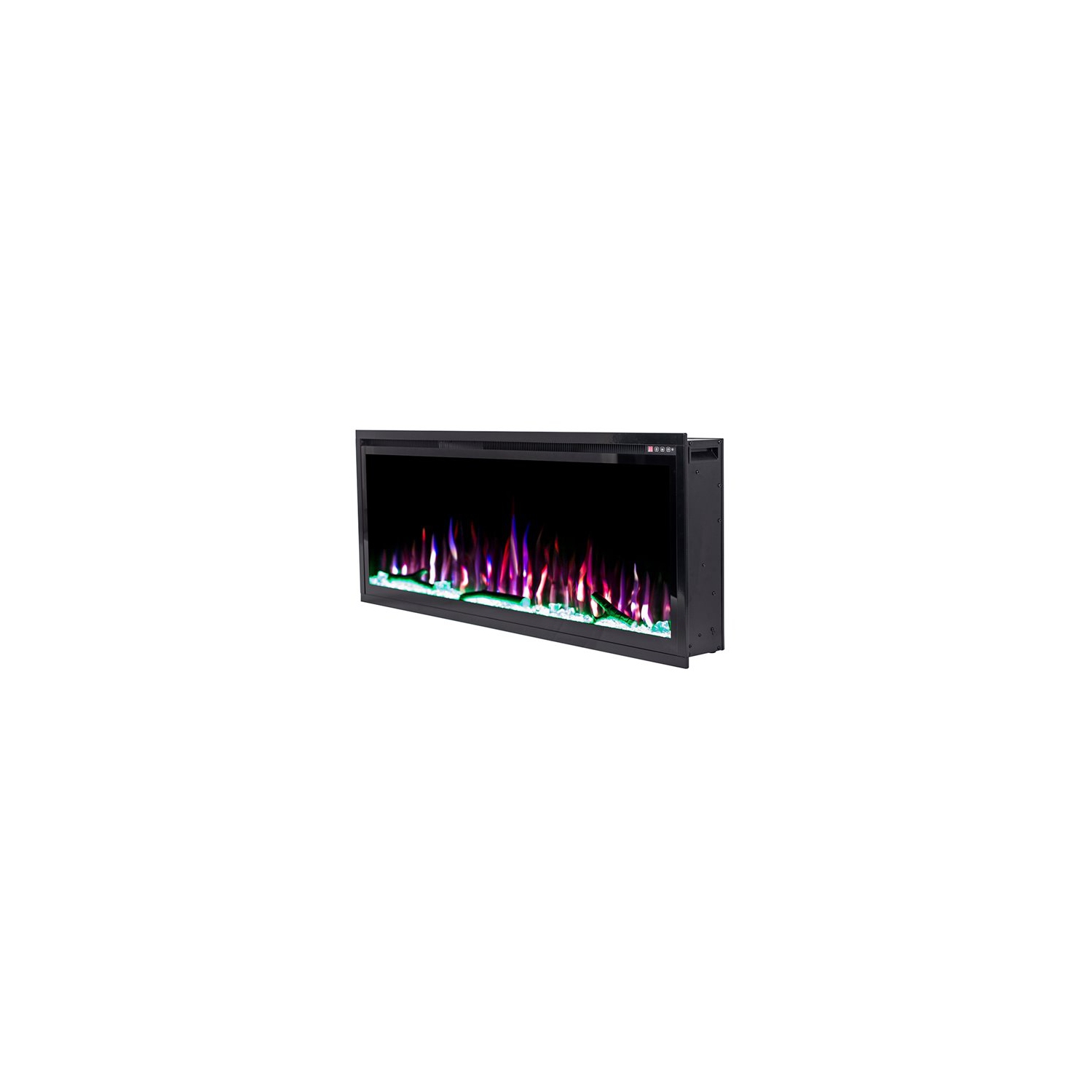Flamehaus® Electric LED Fireplace Insert - 60"- Black