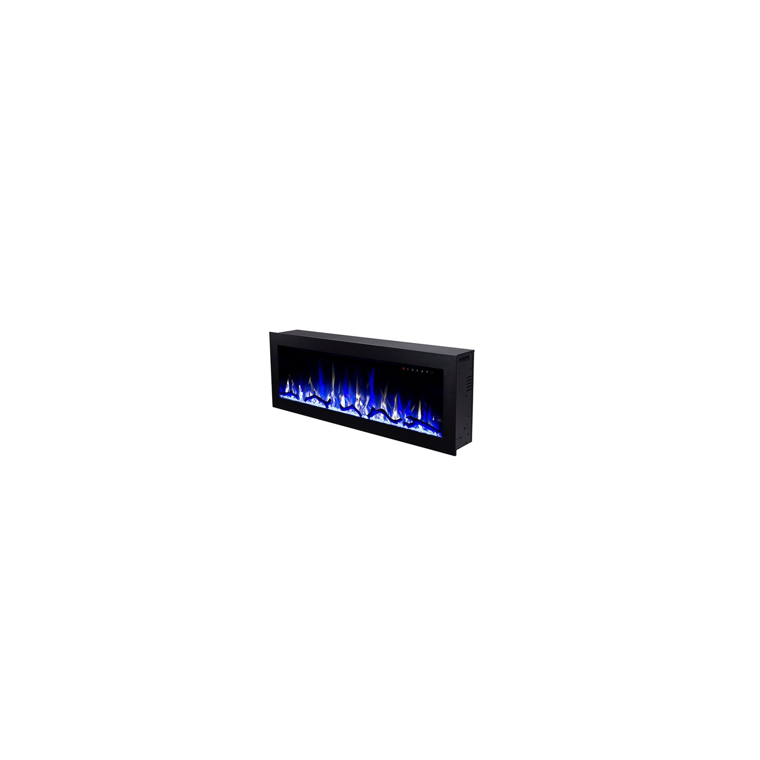 Flamehaus® Electric LED Fireplace Insert - 72"- Black