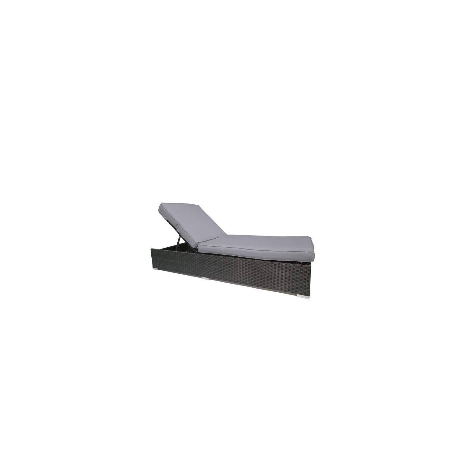 Chaise longue de piscine WD Patio Palms avec cadre en aluminium
