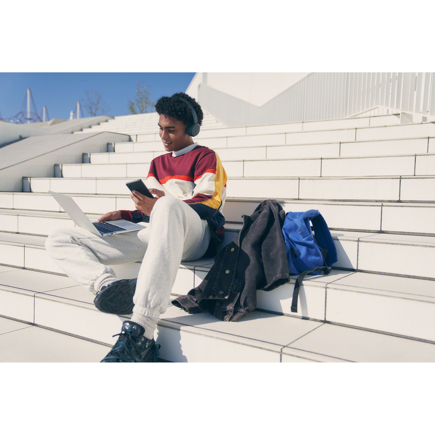 Sony WH-CH520 On-Ear Bluetooth Headphones w/ Microphone - Black