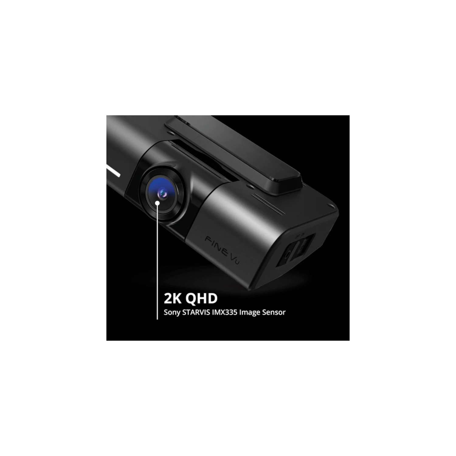 Caméra de tableau de bord QHD 2K à deux canaux FineVu GX1000 | 2K, GPS, Wi-Fi, mode stationnement, ADAS