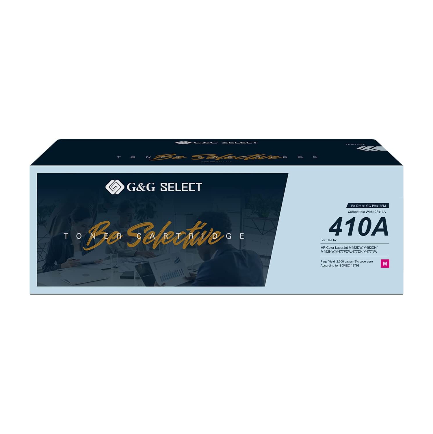 G&G Select Remanufactured Toner Cartridge Replacement for Hp CF413A Standard Yield, Magenta
