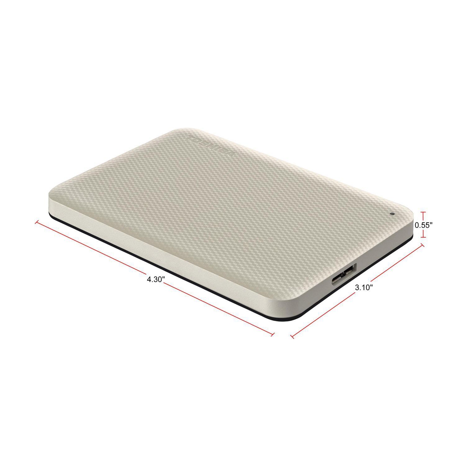 Disque dur externe USB 3.0 Canvio Advance de 4 To de Toshiba - Blanc