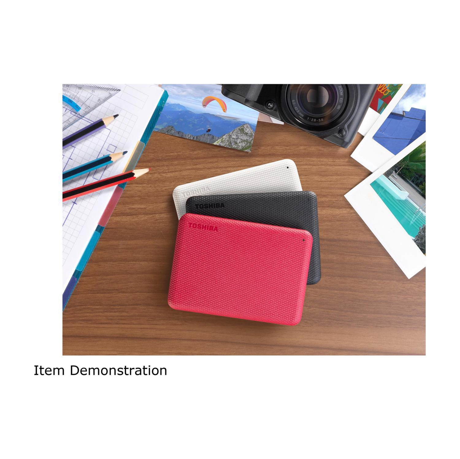 Disque dur externe USB 3.0 Canvio Advance de 4 To de Toshiba - Blanc