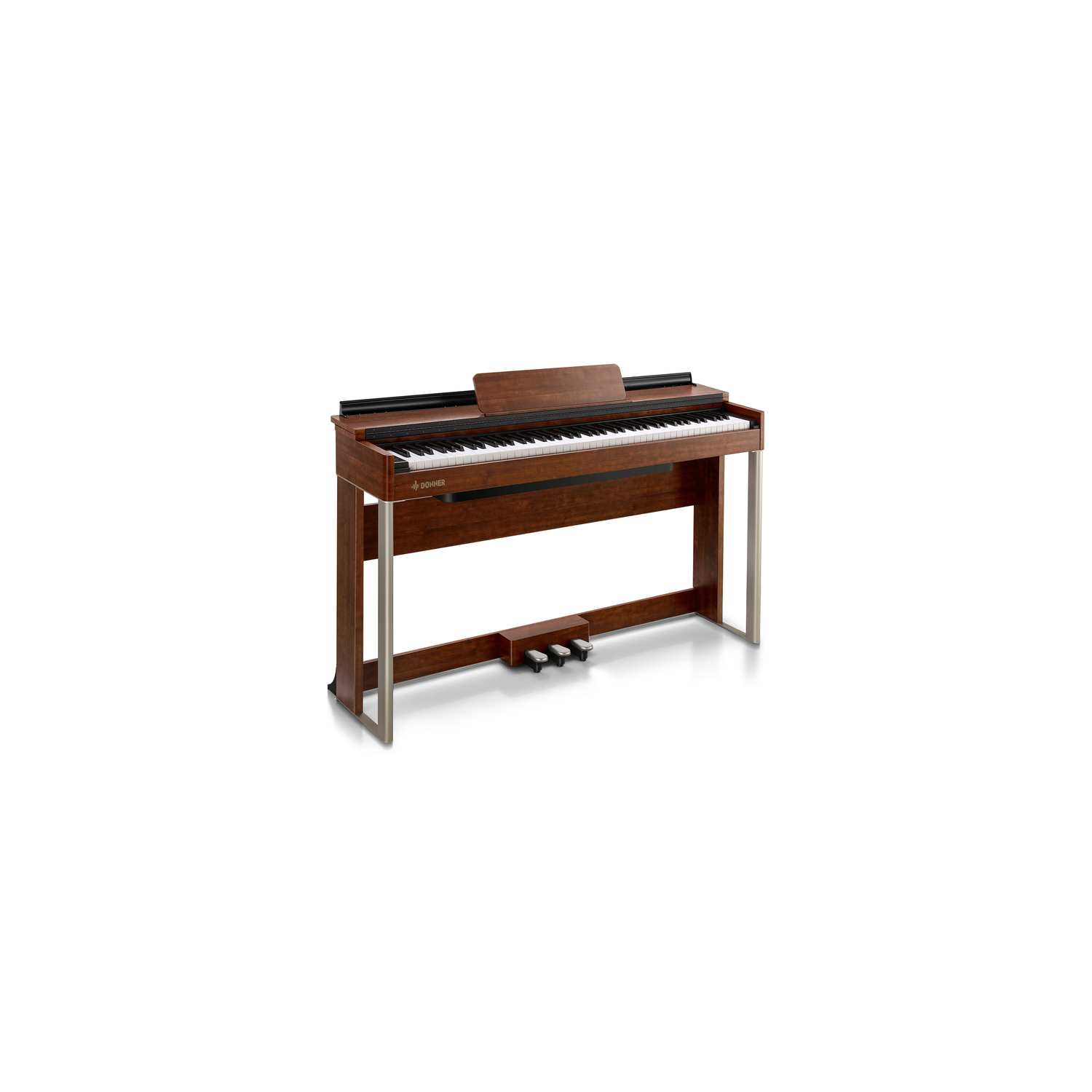 Donner DDP-200 Professional 88 Key Weighted Dynamic Graded Hammer Action Wooden Upright Digital Piano with Bench