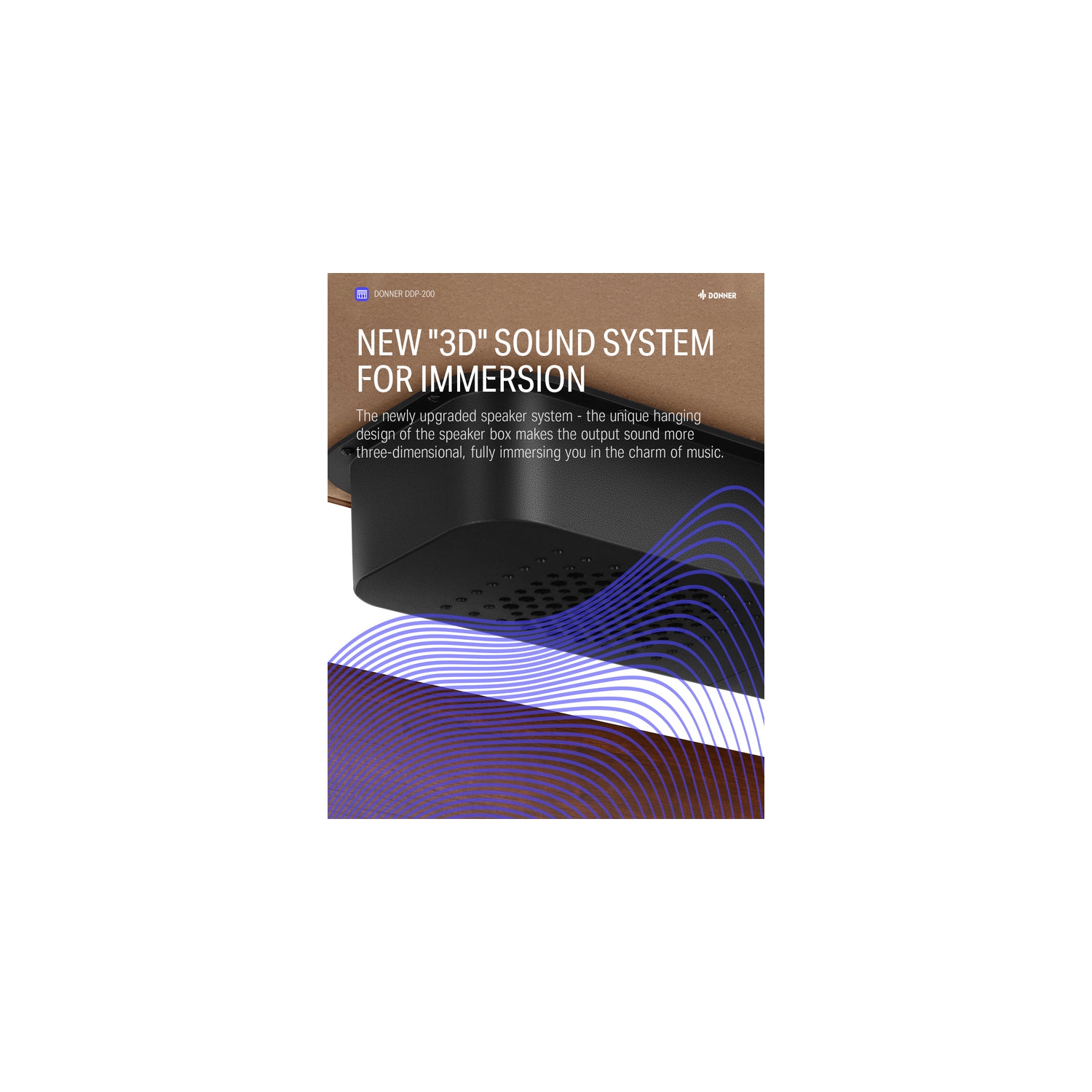 Donner DDP-200 Professional 88 Key Weighted Dynamic Graded Hammer Action Wooden Upright Digital Piano