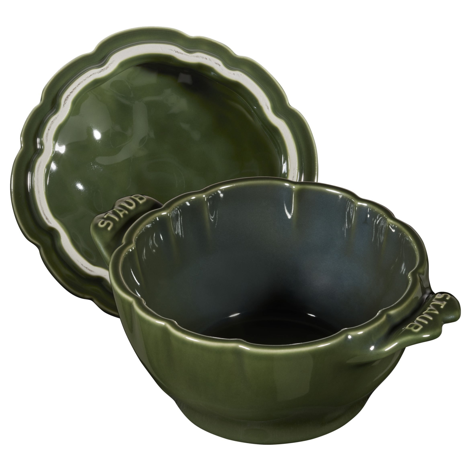 STAUB – Cocotte d'artichaut en céramique Ceramique 450&nbsp;mL, basilic-vert