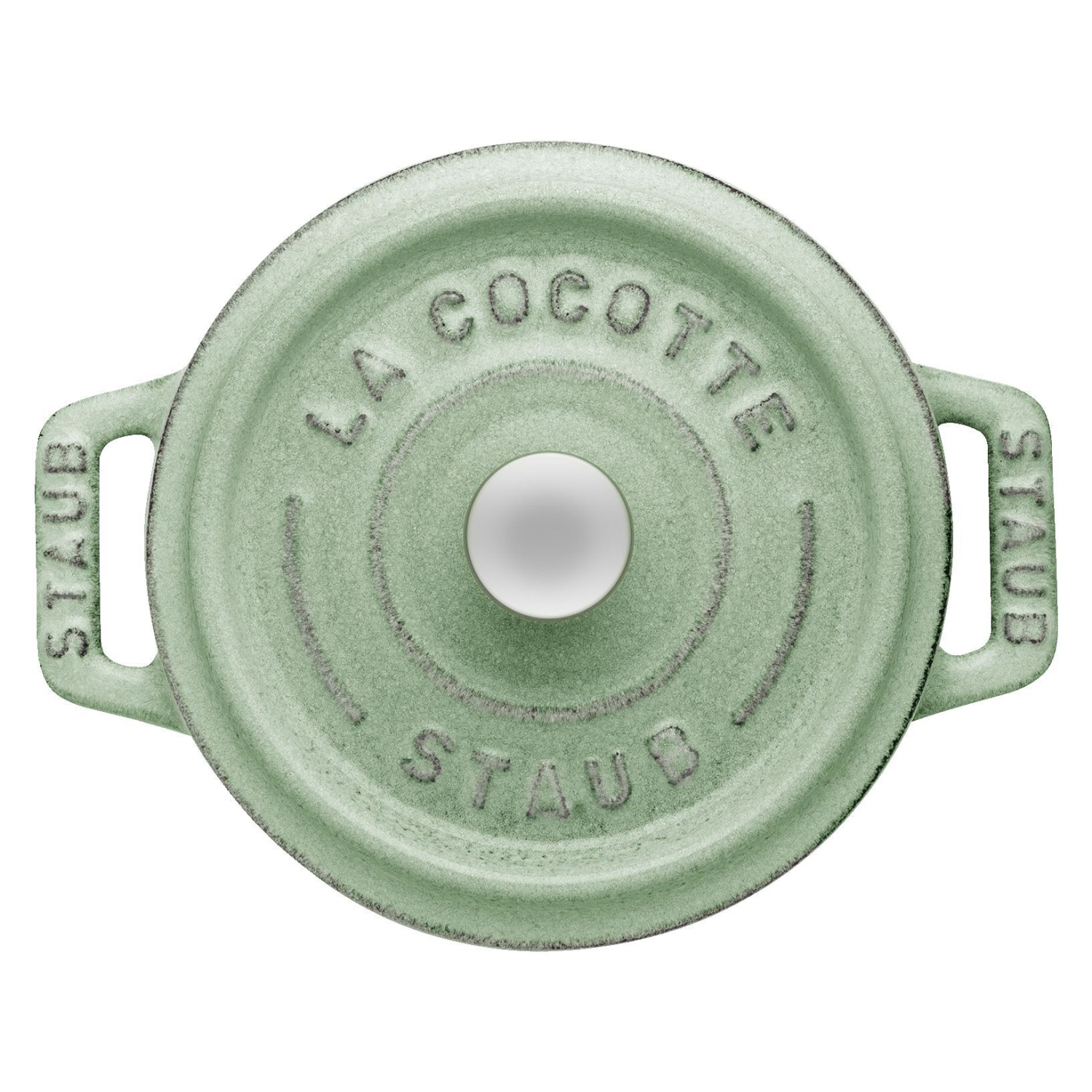 STAUB La Cocotte 250 mL Cast Iron Round Mini Cocotte, Sage