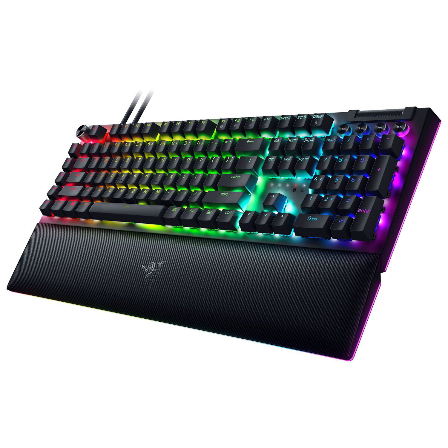 Clavier de jeu mécanique rétroéclairé pleine grandeur BlackWidow V4 Pro de Razer
