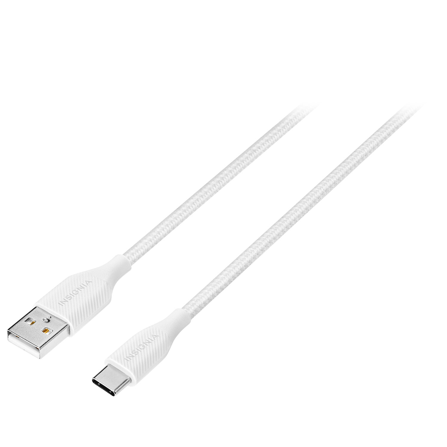 Câble tissé USB-C à USB-A de 1,8 m d'Insignia (NS-MCAW621C-C) - Blanc - Exclusivité de Best Buy