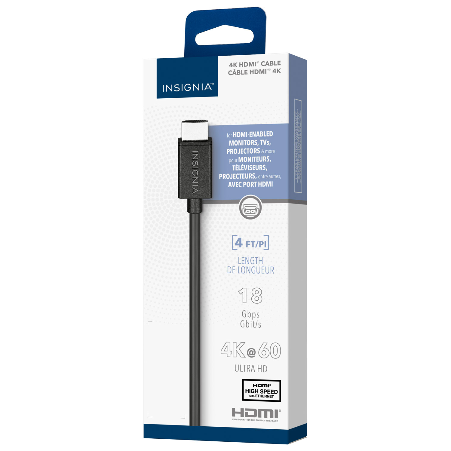 Câble HDMI de 1,2 m d'Insignia - Exclusivité de Best Buy