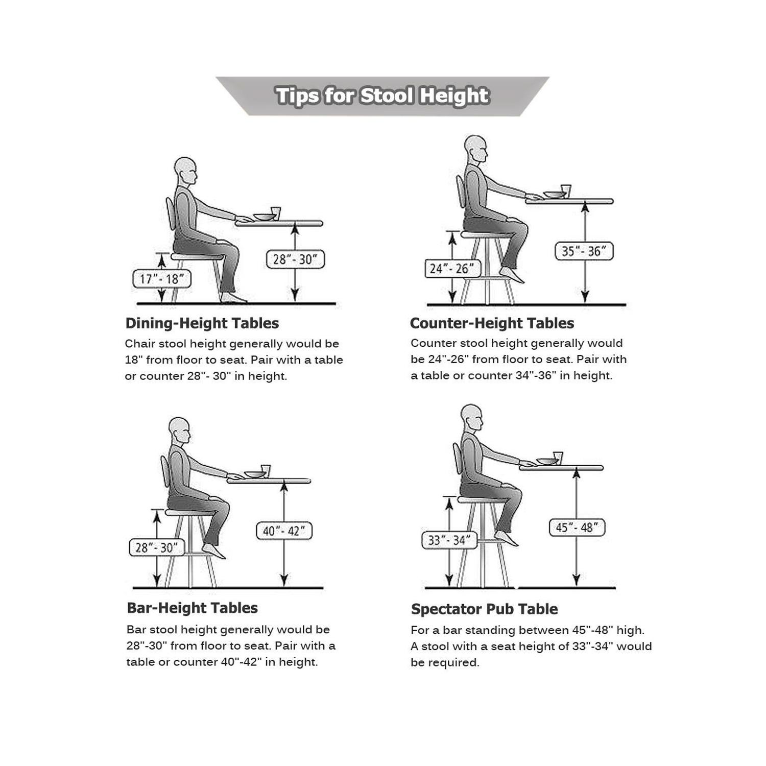 Moustache 2Pack Bar stools Mid-Century 26" Wood Swivel Counter Stools Pub Chair with Back & Foot Ring