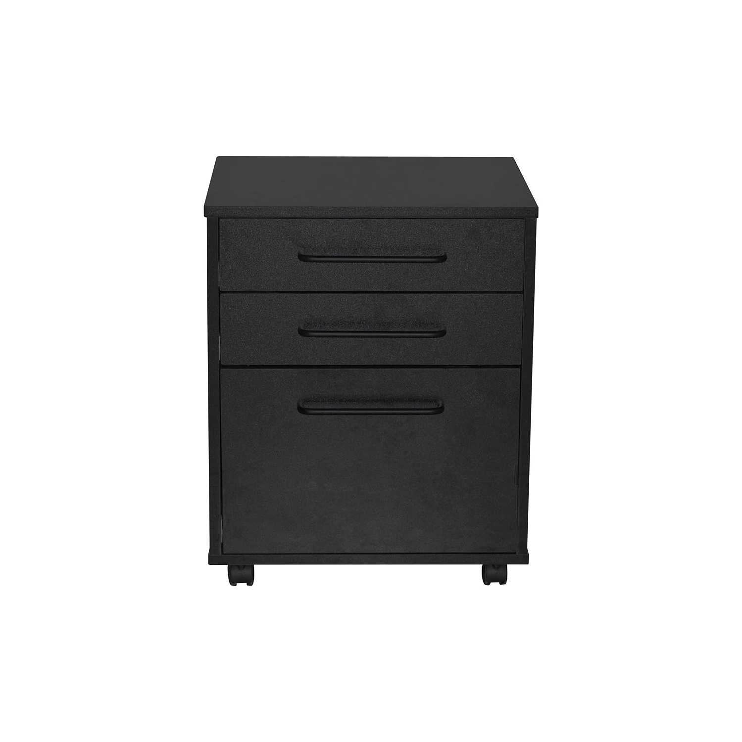 3 Drawers File Cabinet , Under Desk Vertical Rolling Mobile Filing Cabinet with 4 Casters for Letter Sized Documents