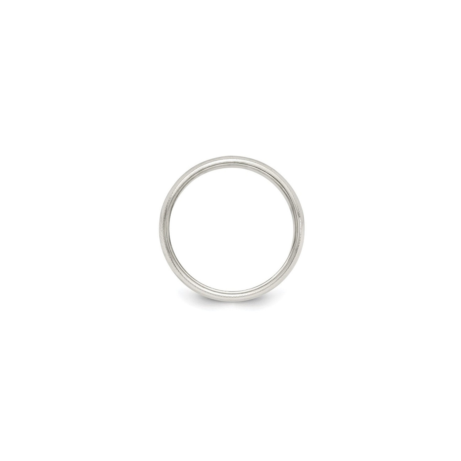 Ladies or Mens Milgrain Wedding Band Ring in Sterling Silver