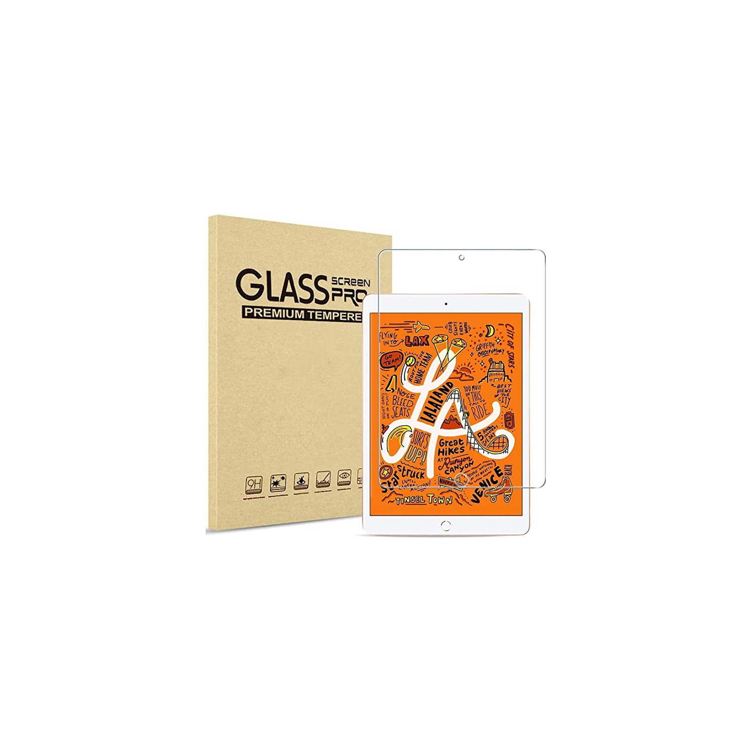 XCRS Tempered Glass, with Accurate Touch, Screen Protector for Apple iPad 9.7’’
