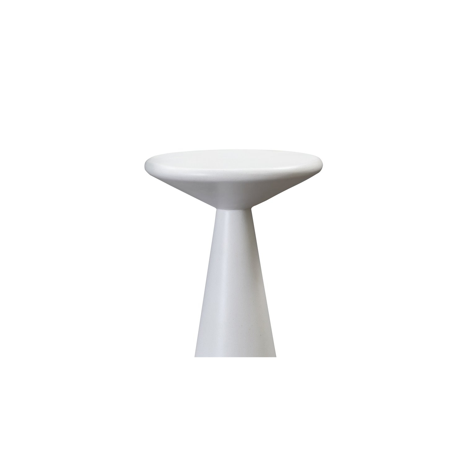 TOV Furniture Gianna 20"H Transitional Stone Accent Tables in White