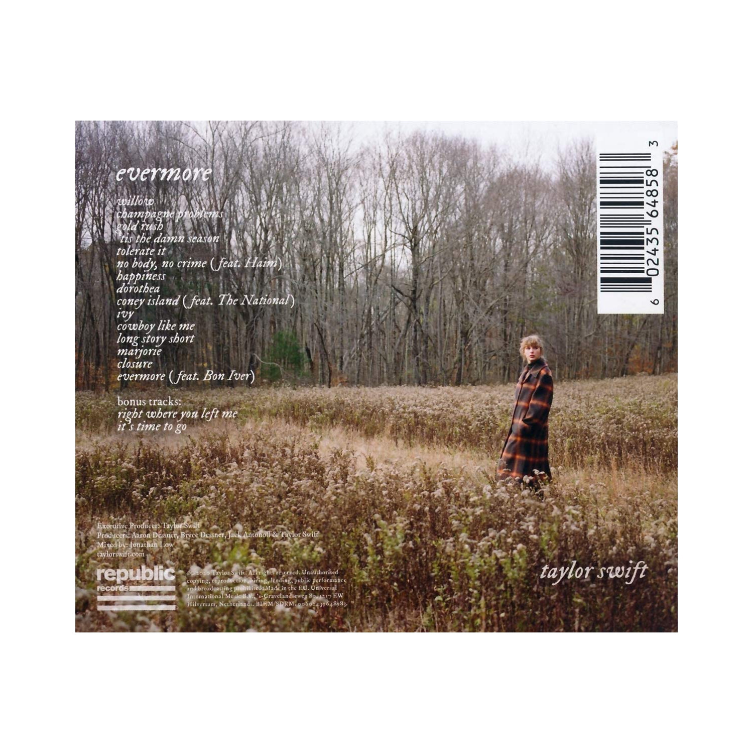 Taylor Swift - evermore [Audio CD]