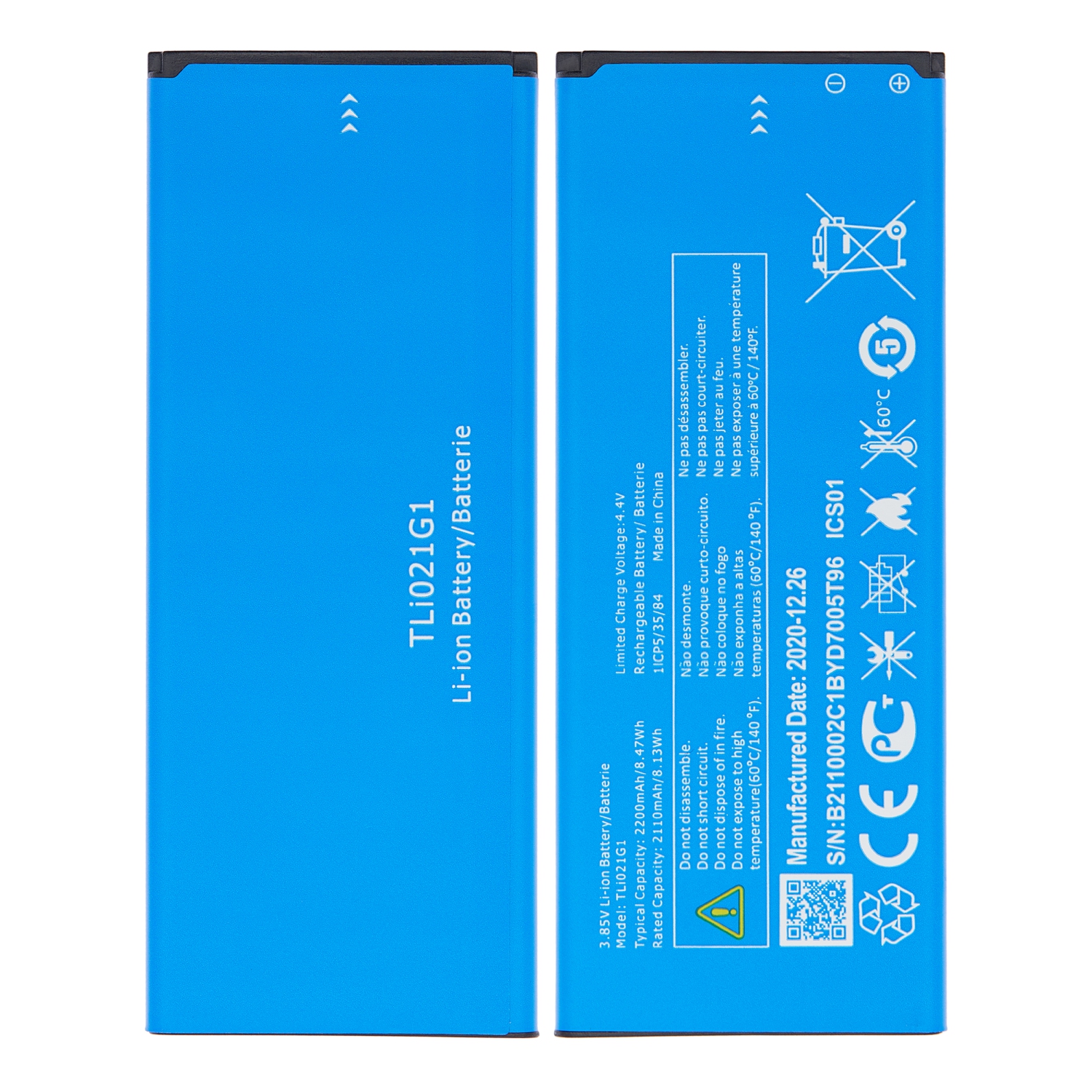 Replacement Replacement Battery Compatible For Alcatel AT&T Insight (5005R / 2019) / TCL A1 (A501DL) (Tli021g1)