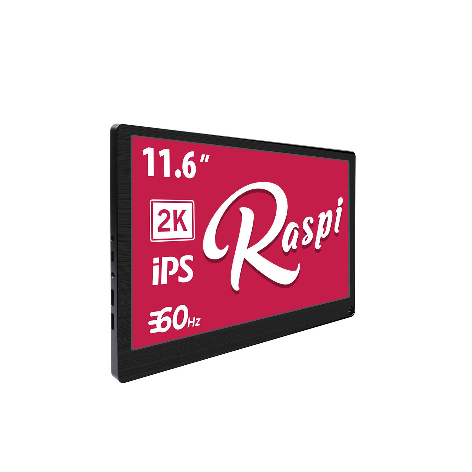 11.6" Portable Monitor 2K IPS Eye Care Display Laptop Screen Dual Mini HDMI Port For Raspi 4b+, VESA Mountable