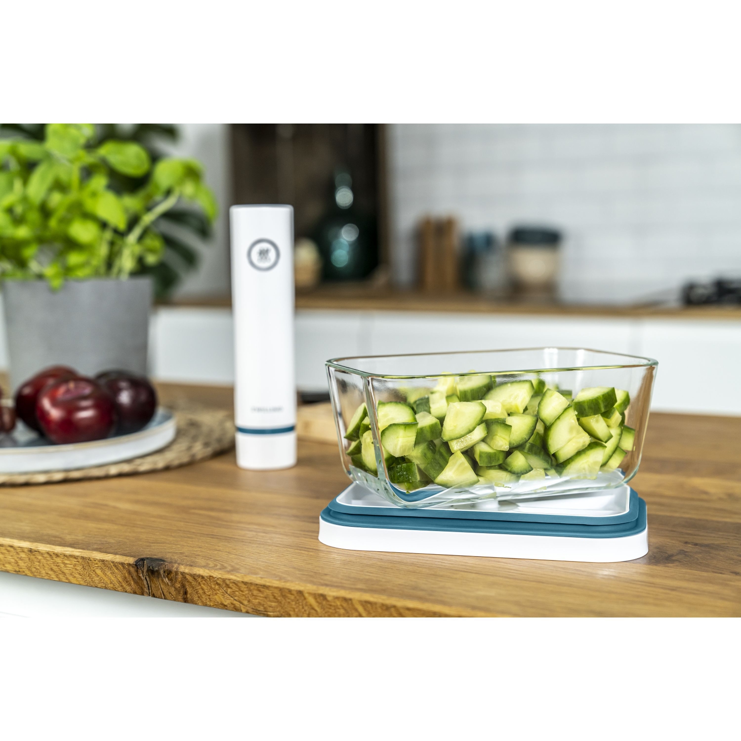 ZWILLING Fresh & Save L Vacuum Box With Flat Lid, Glass, La-Mer