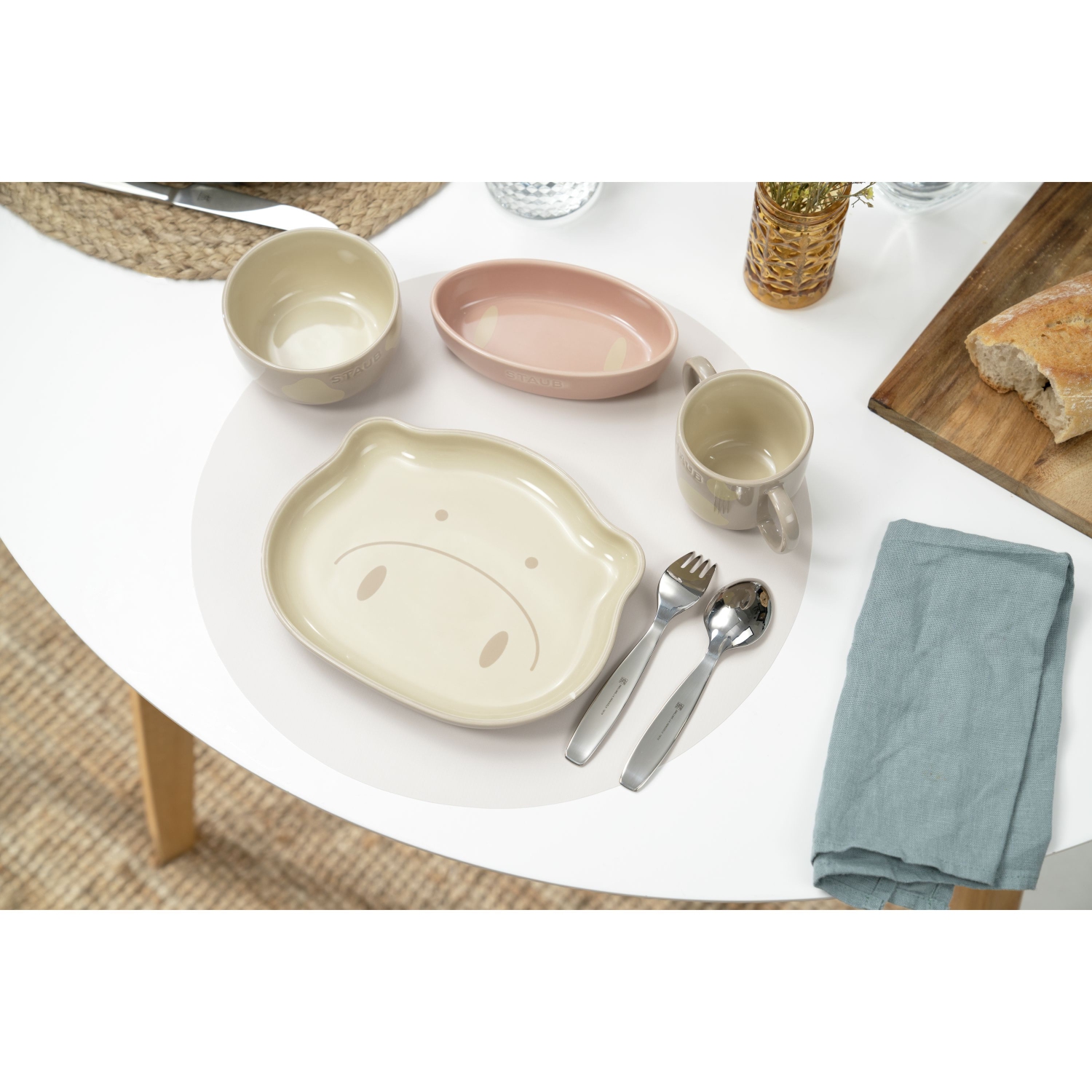 STAUB Kids Range Child's Tableware Set 4 Piece