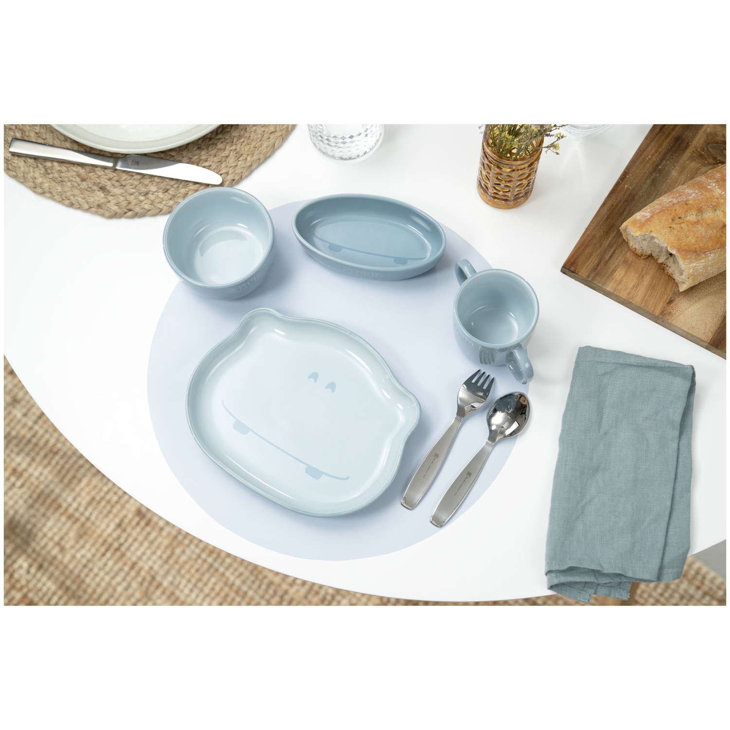 STAUB Kids Range Child's Tableware Set 4 Piece