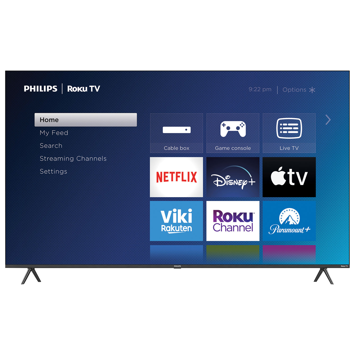 Philips 75" 4K UHD HDR LCD Direct Lit Roku Smart TV (75PUL6673/F6) - 2023