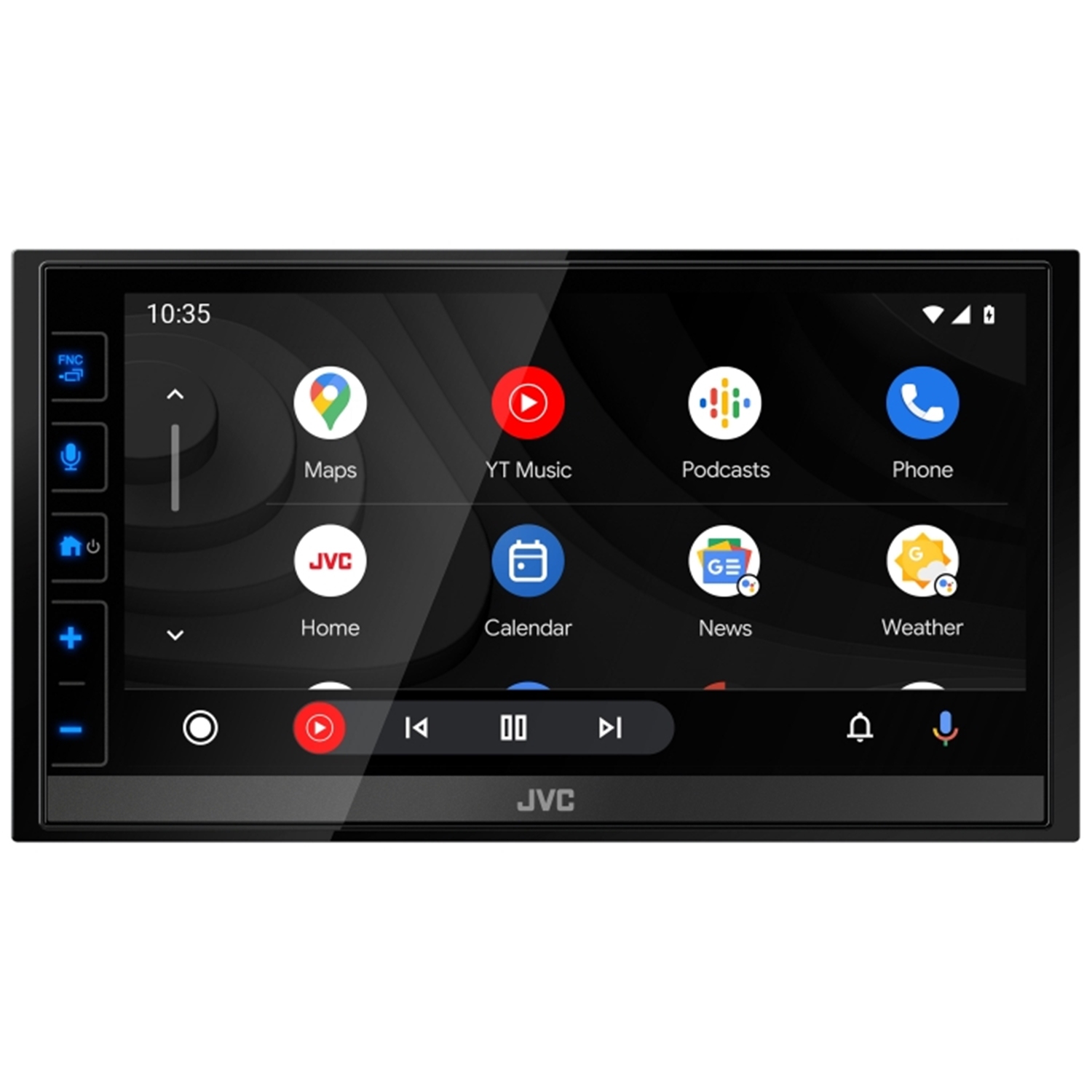 JVC - Digital Media Receiver With 6.8" Touch Screen, Bluetooth Control, For Car, Black