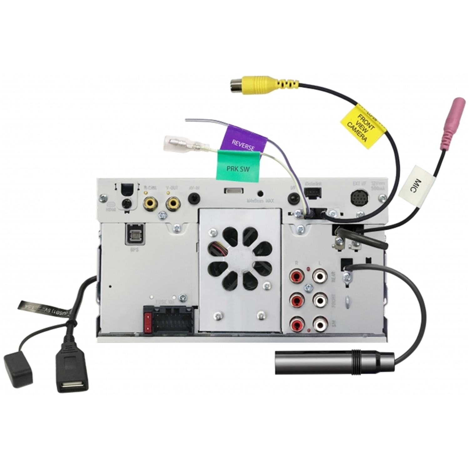 JVC - Digital Media Receiver With 6.8" Touch Screen, Bluetooth Control, For Car, Black