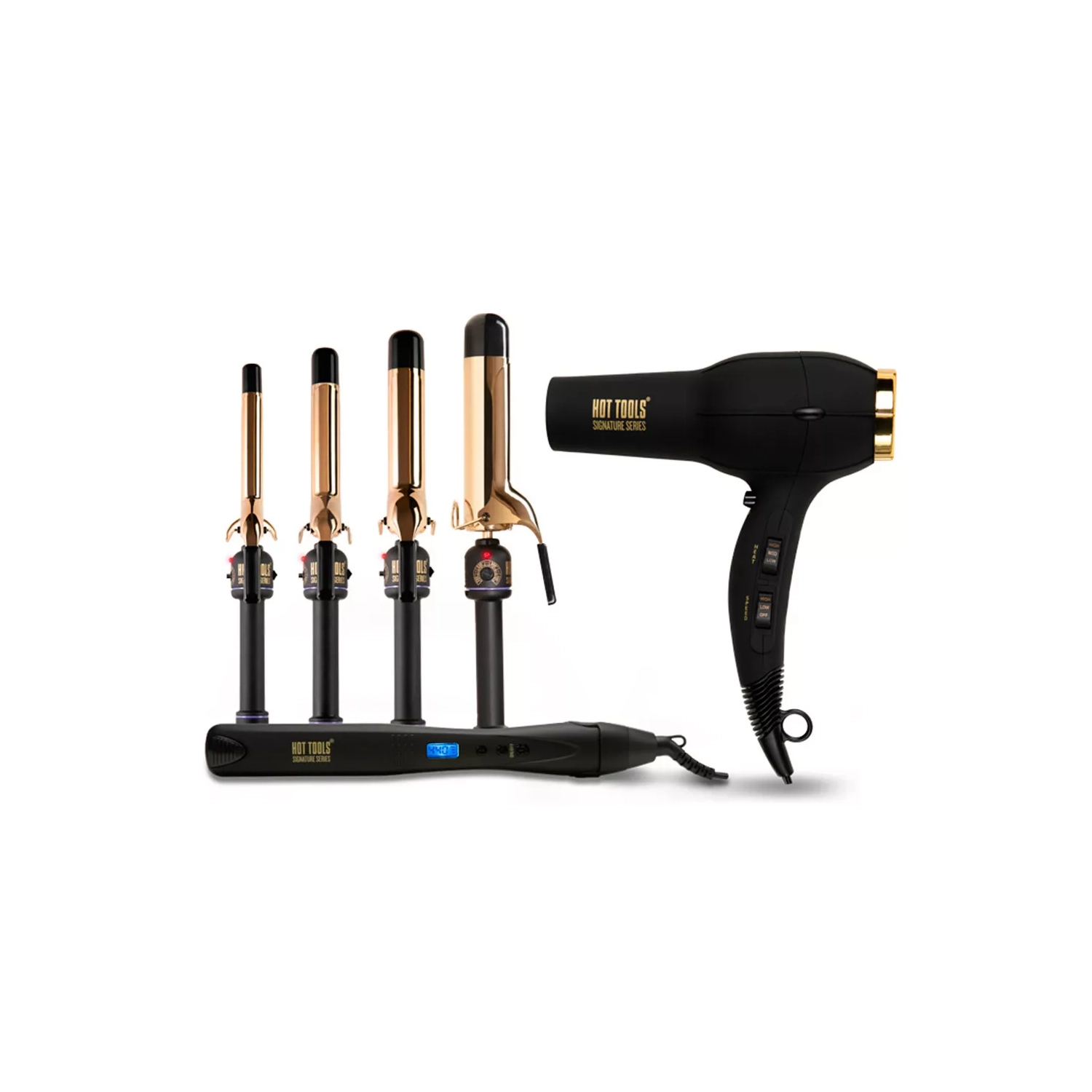 Pro Beauty Tools Curvas de 24 Horas Profissionais Extra-Long Gold Curling,  PBIR1901