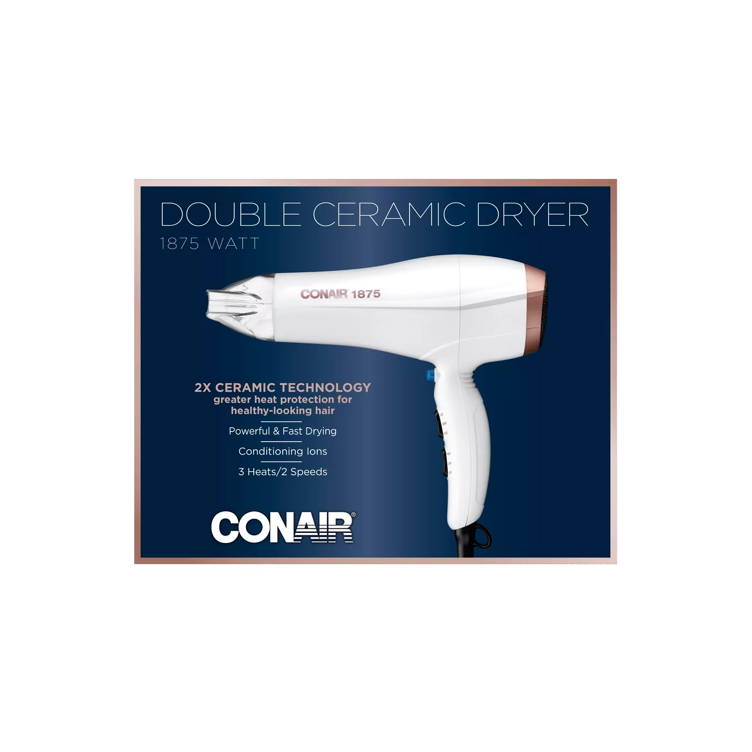 Conair Double Ceramic Hair Dryer - White