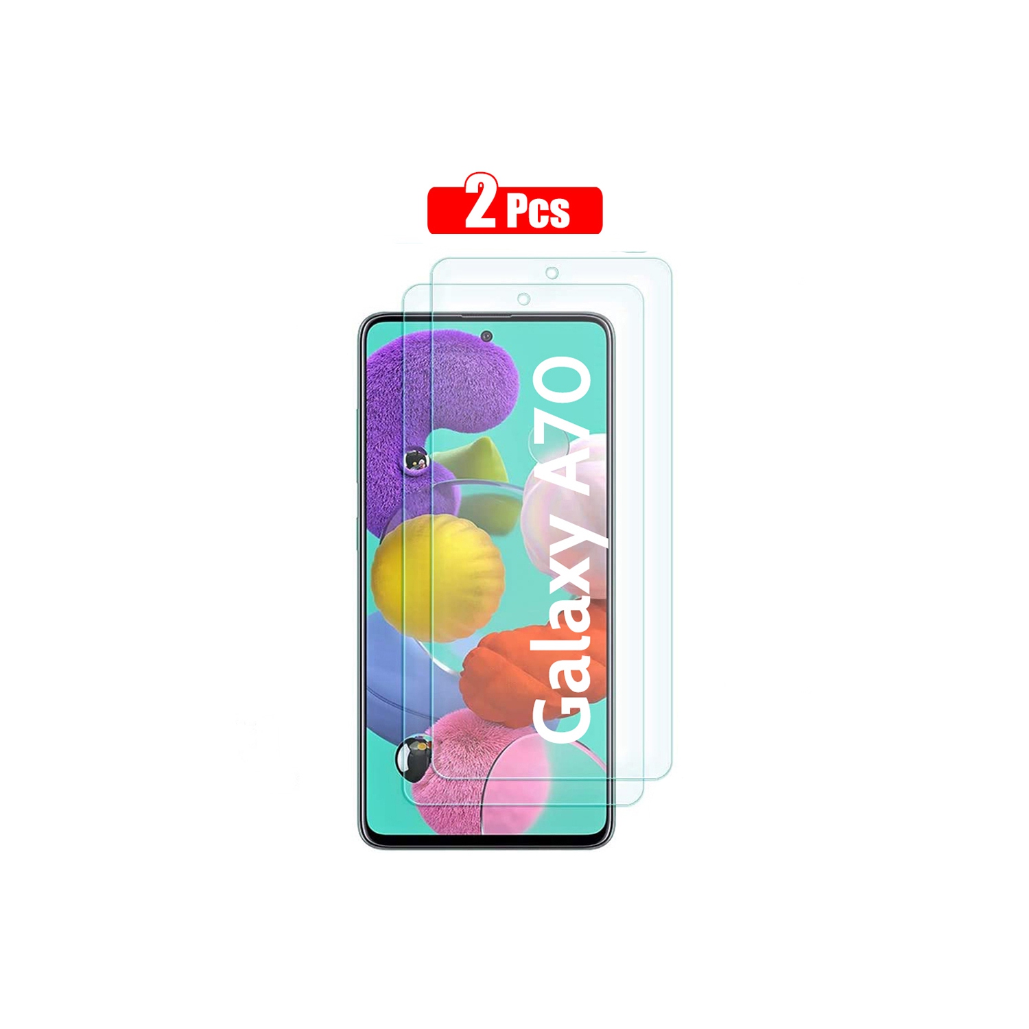 Verre Trempé XCRS, avec Toucher Précis, Protecteur d'écran pour Samsung Galaxy A70 [2-Pack]