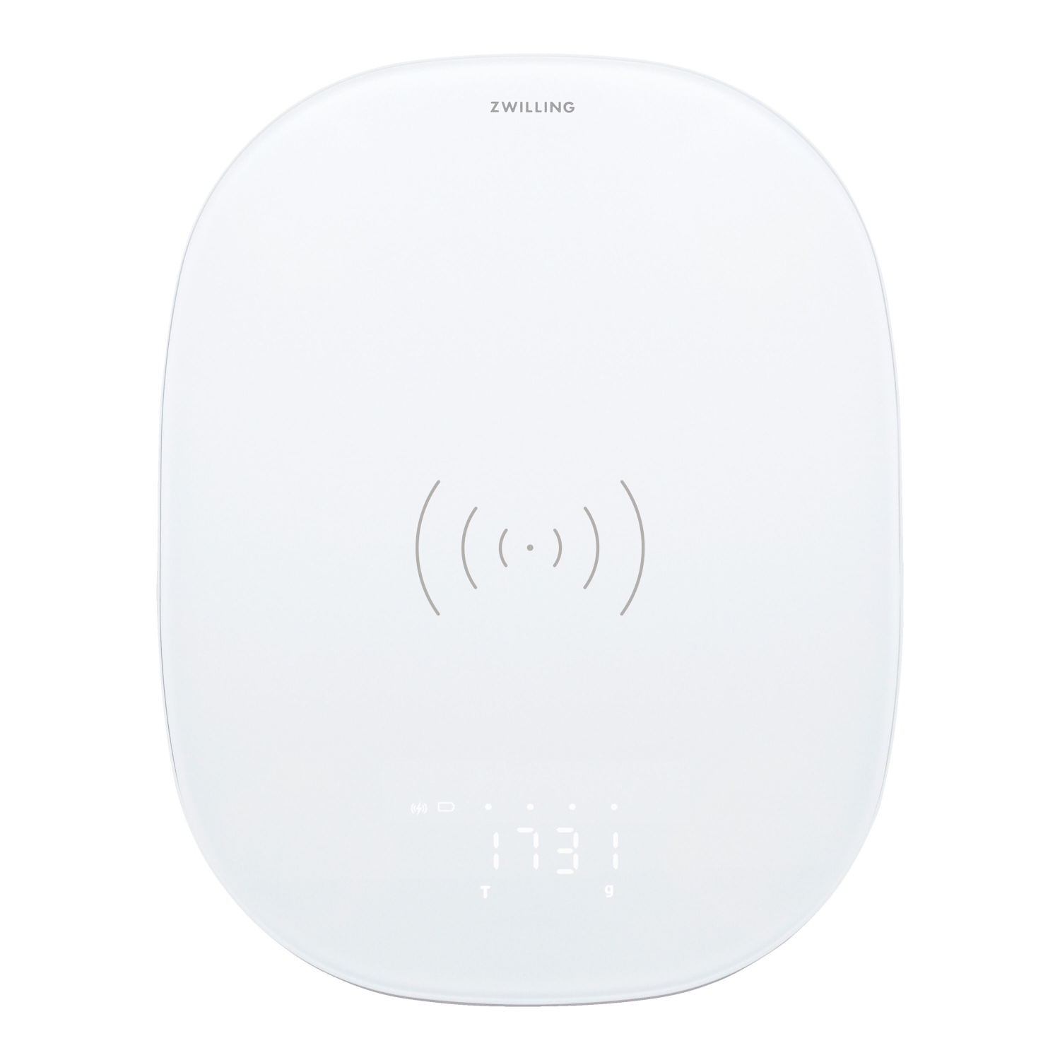 ZWILLING Enfinigy Wireless Charging Kitchen Scale - Silver