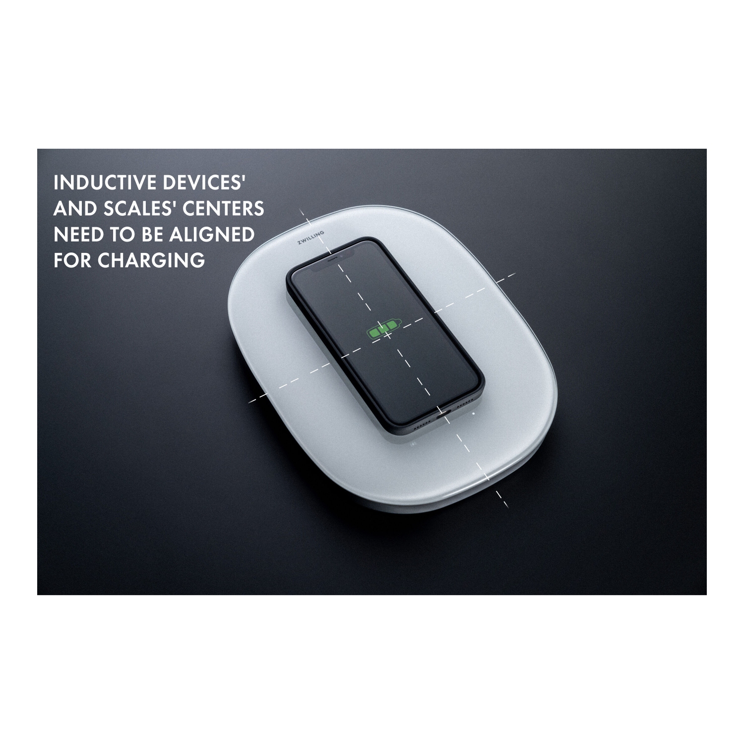 ZWILLING Enfinigy Wireless Charging Kitchen Scale - Silver