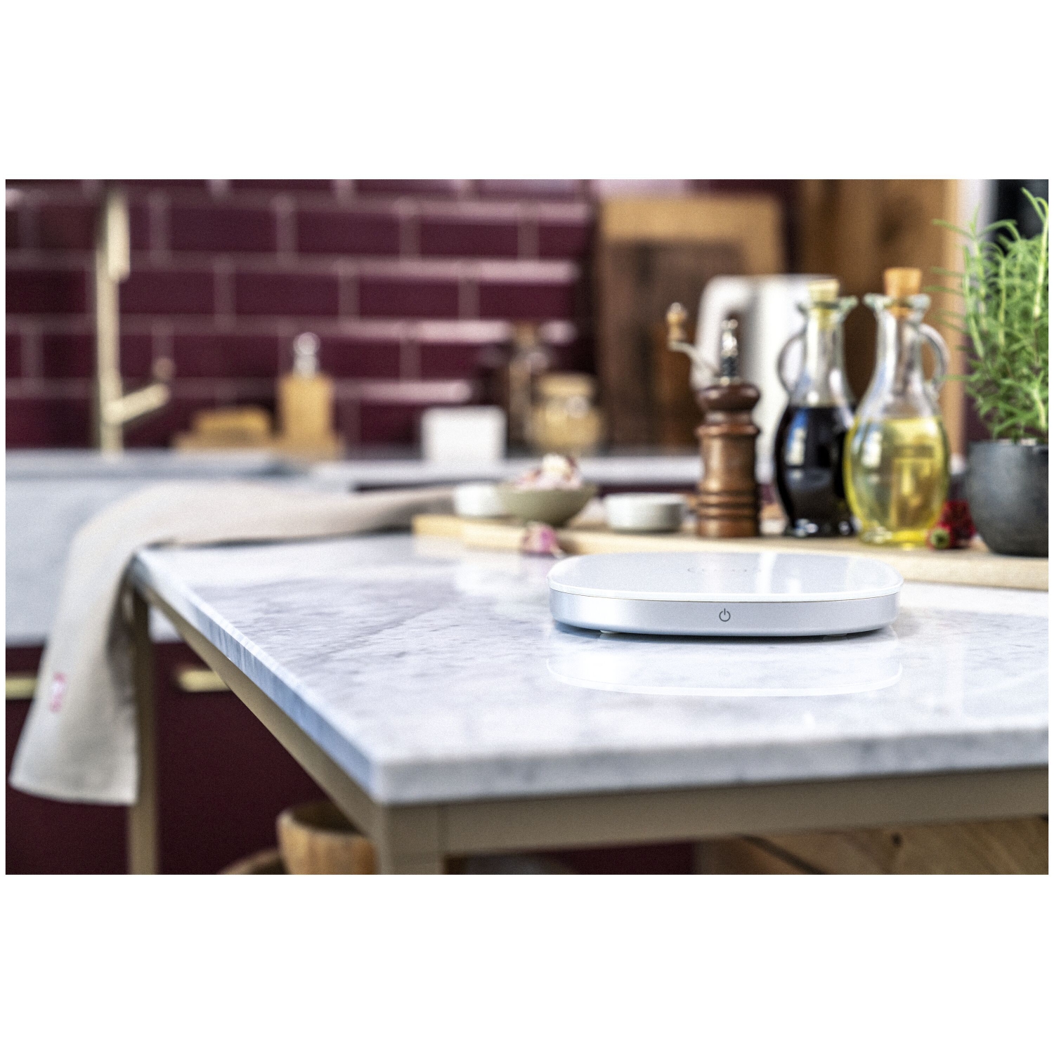 ZWILLING Enfinigy Wireless Charging Kitchen Scale - Silver