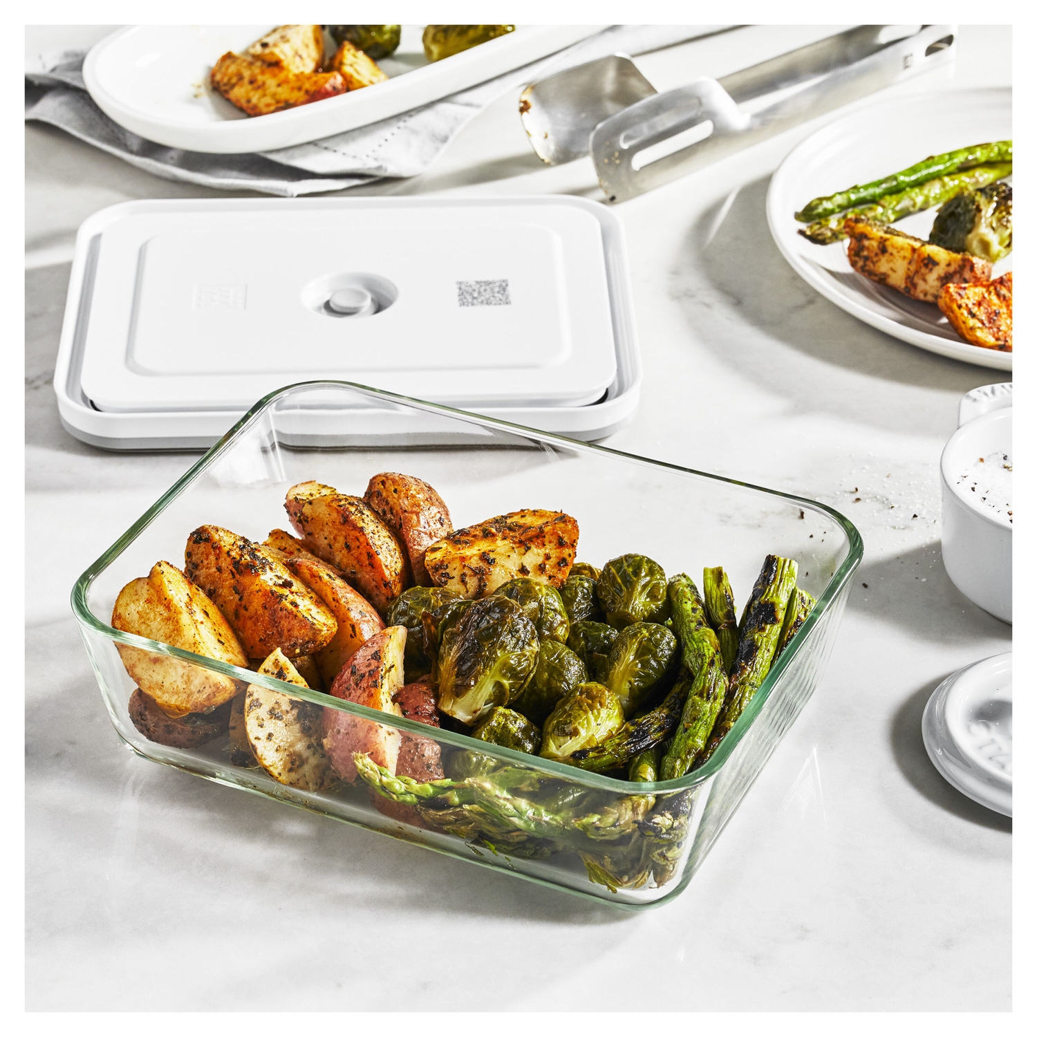 ZWILLING Fresh & Save Vacuum Fridge Box, Glass, Grey