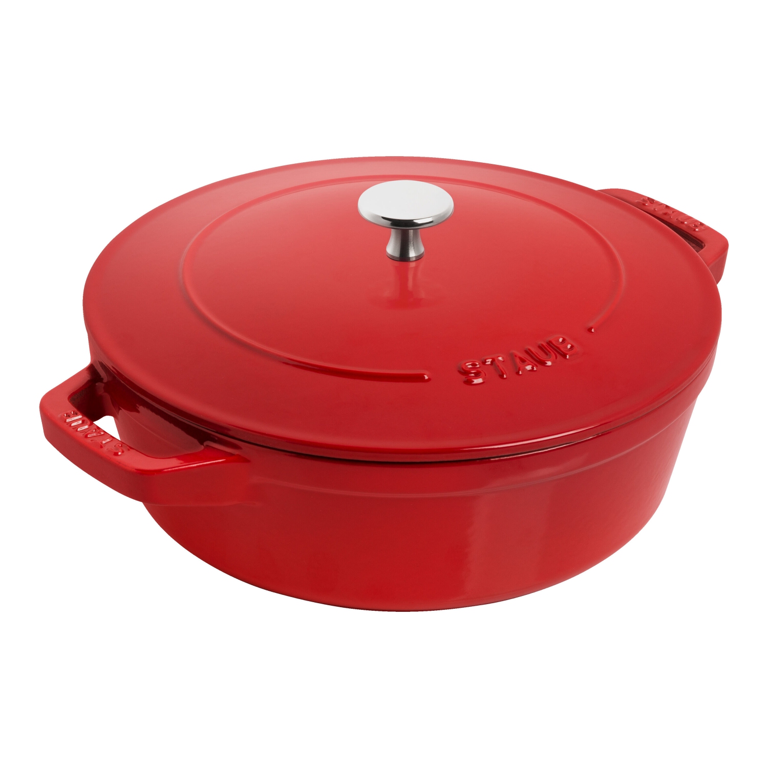STAUB Stackable Set Stackable Set Medium 4 Piece Cast Iron, Cherry
