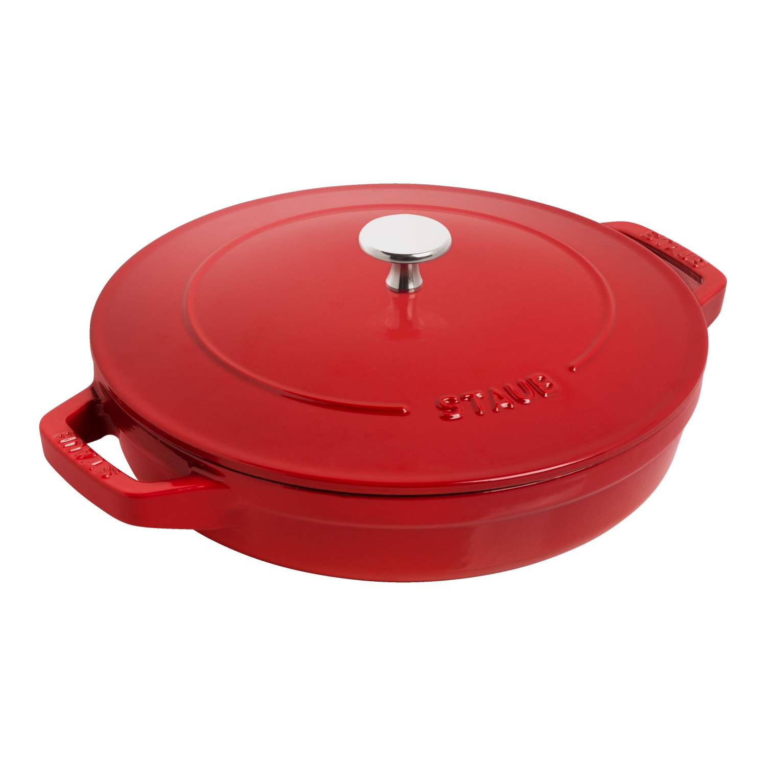 STAUB Stackable Set Stackable Set Medium 4 Piece Cast Iron, Cherry